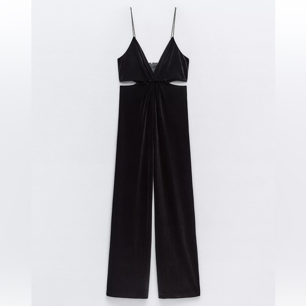 Zara Black Jumpsuit with Sophisticated Silhouette